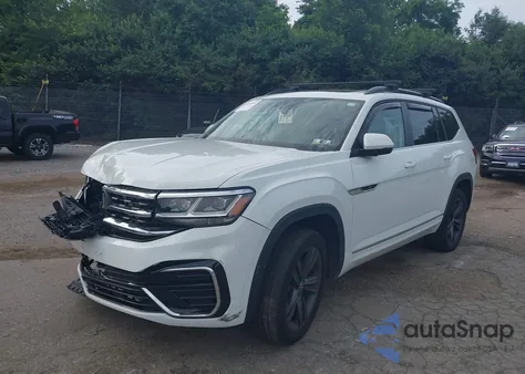 2021 Volkswagen Atlas 3.6L V6 Se W/Technology R-Line from USA, damaged, VIN 1V2RR2CA9MC533190